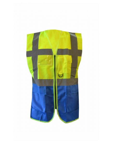 Orange safety Vests jacket with pockets